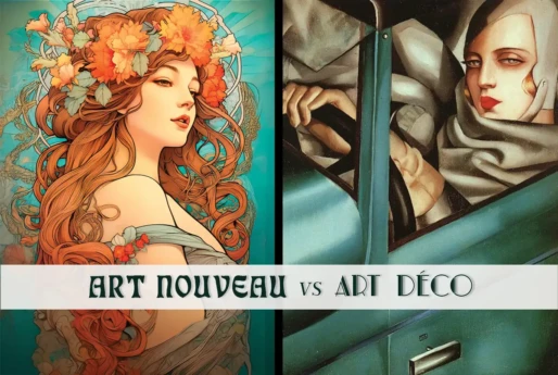 Art nouveau vs Art déco : comprendre les différences entre deux styles mythiques du design et du graphisme